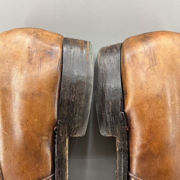 Barker Custom Grade Tassel Loafers Men Size 10 11 US Brown Leather Slip On Shoes - Picture 11 of 11